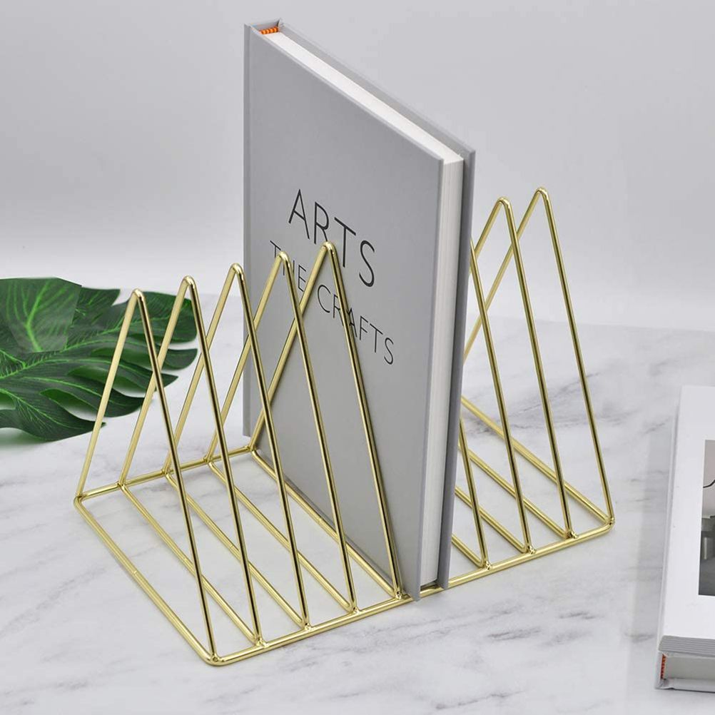 File Holder Organizer Triangle Record Album Holder Magazine Wire Rack Desk view 3