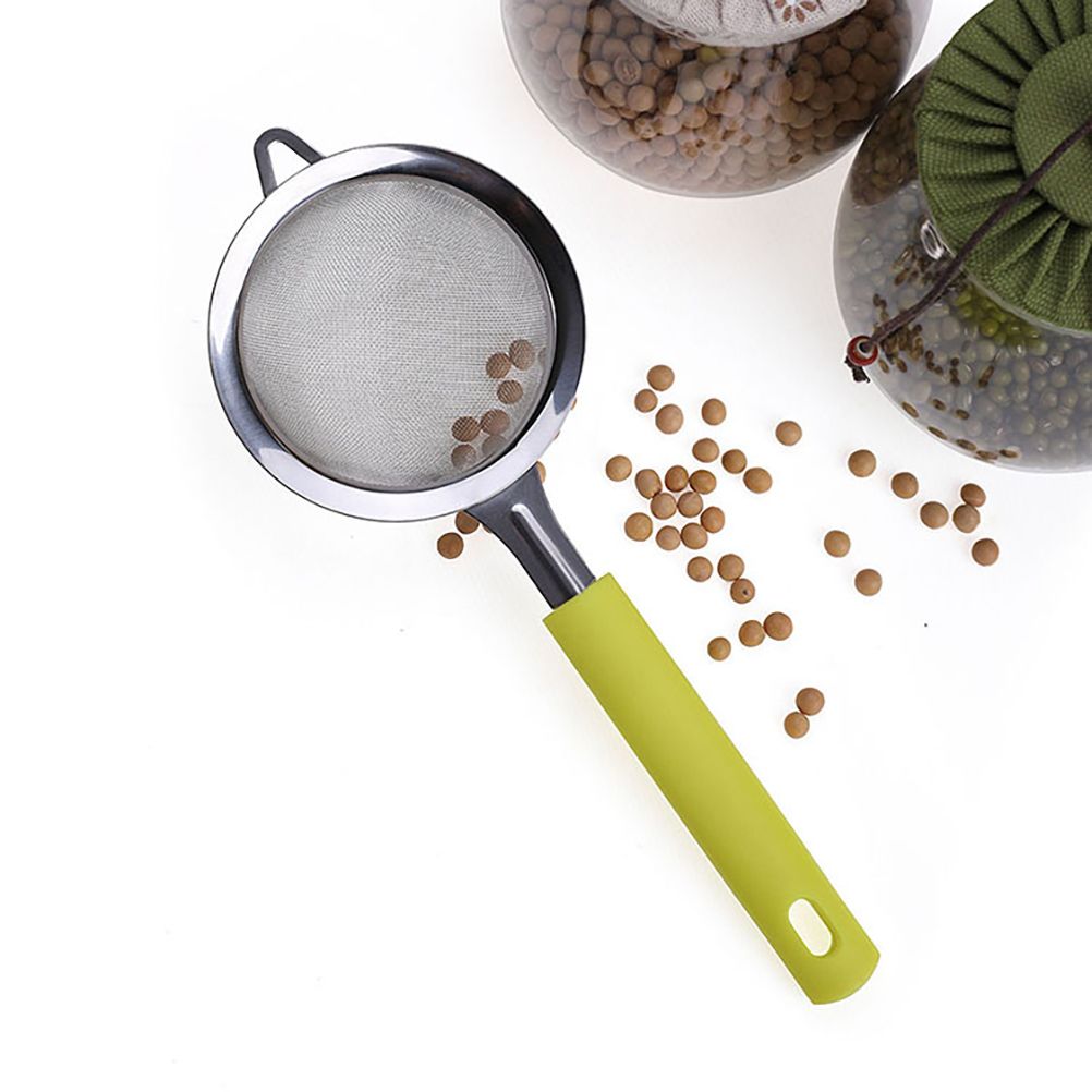 Hand-held Flour Sieve Stainless Steel Wire Flour Sieve Kitchen Flour Filters view 3