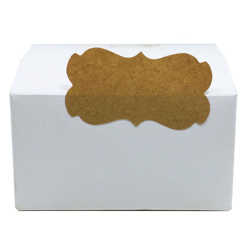 300pcs/roll Natural Kraft Stickers Labels Stationery Stickers Envelope Holiday view 4
