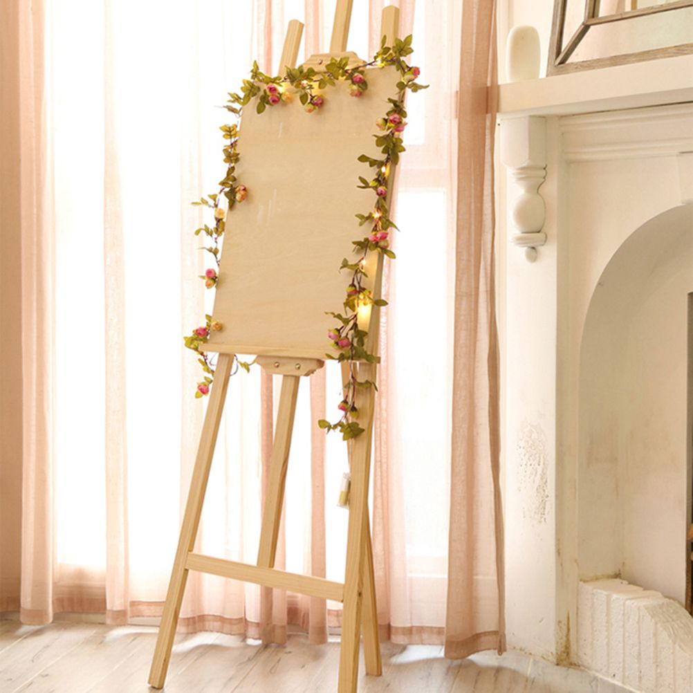2Meter 20 LED Simulation Rose Vine Leaf Lights String Copper Wire Lights view 7