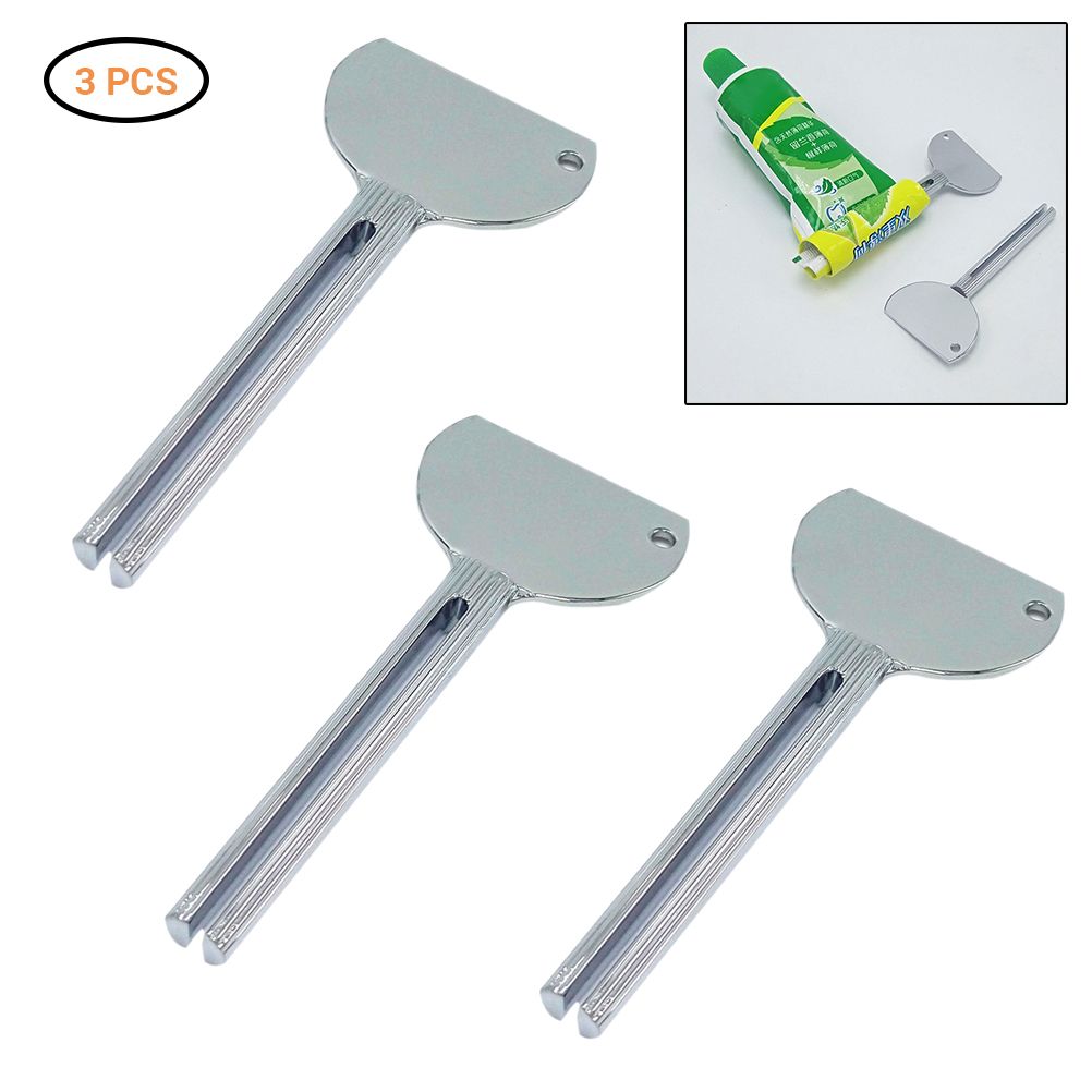 3PCS Toothpaste Squeezer Metal Aluminum Alloy Tube Toothpaste Roller Tube view 2