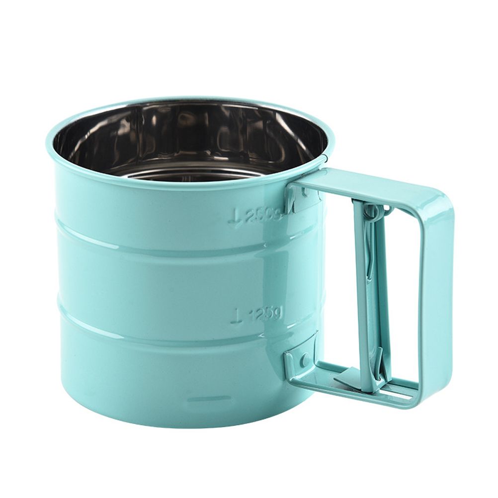 Handheld Flour Sieve Kitchen Semiautomatic Flour Sieve Cup Baking Tool view 4