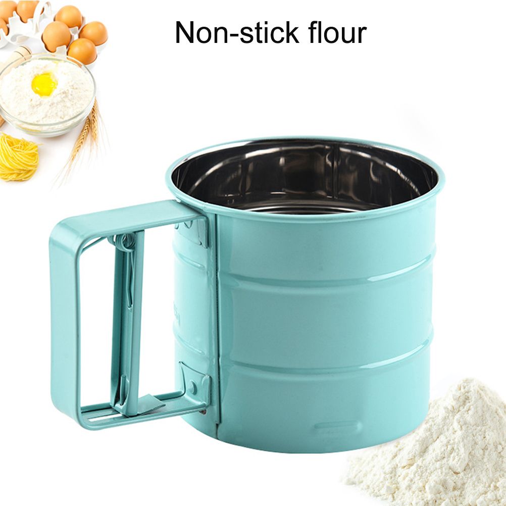 Handheld Flour Sieve Kitchen Semiautomatic Flour Sieve Cup Baking Tool view 6
