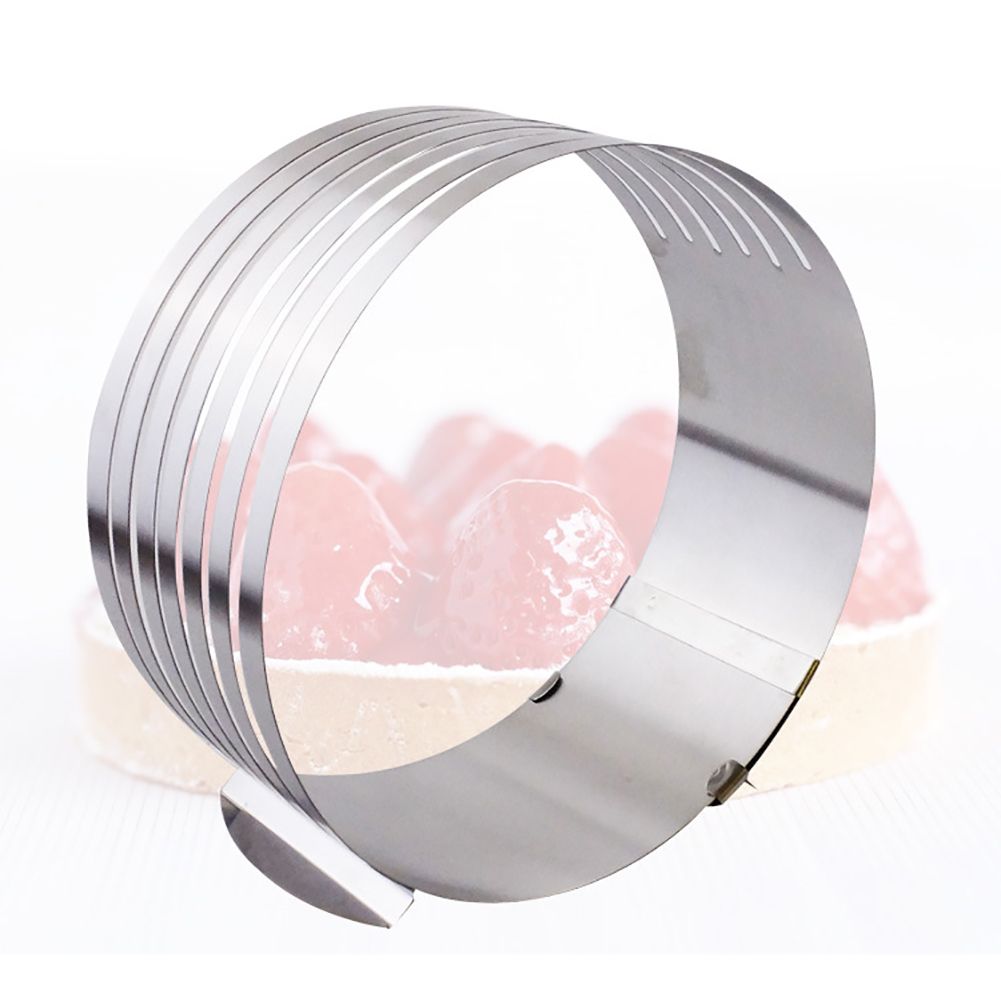 16-20cm Stainless Steel Adjustable Cake Ring Telescopic Cake Cutter Kit Mousse view 5
