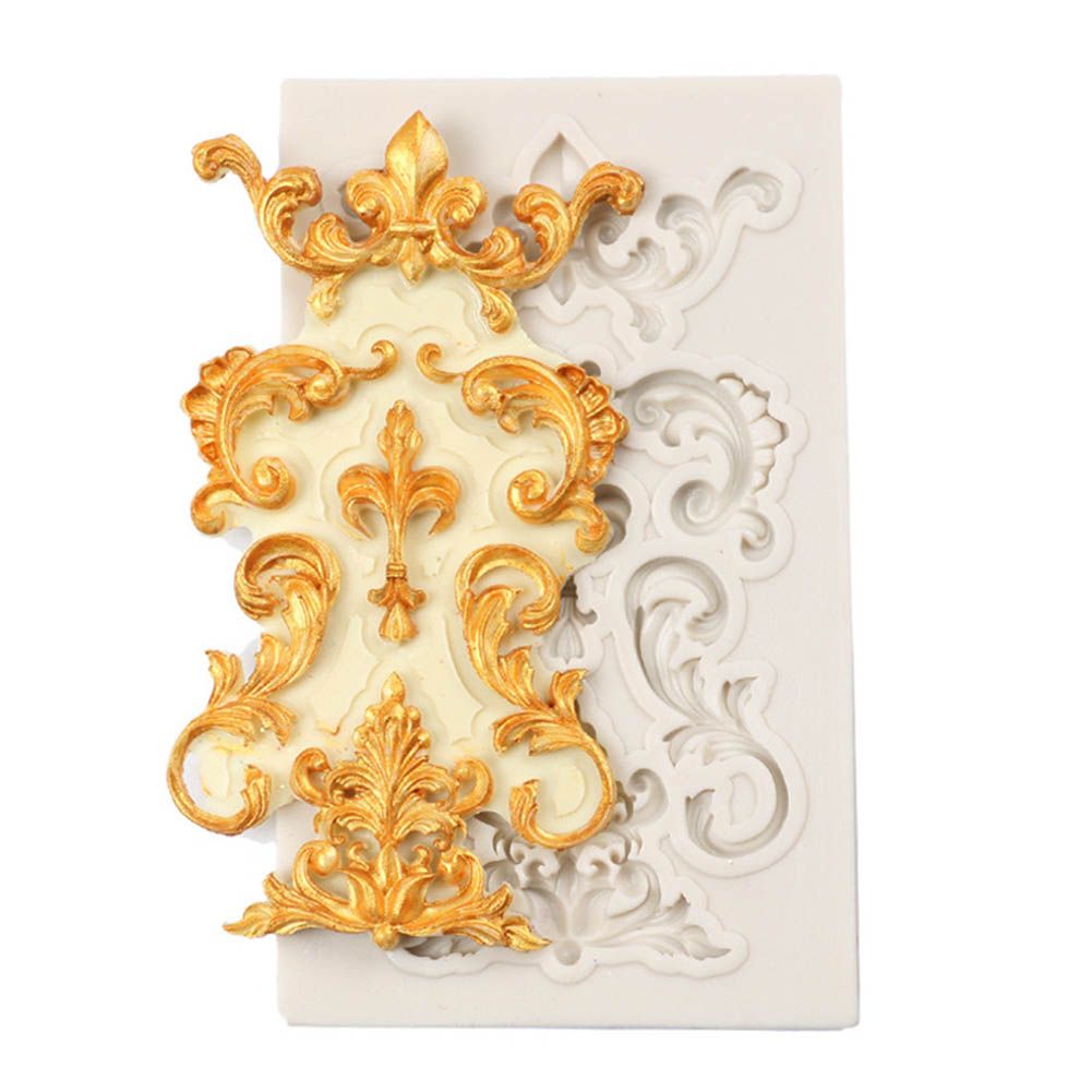 Lace Flower Border Mould Vintage Fondant Mold Silicone Cake Decorating Mould view 5