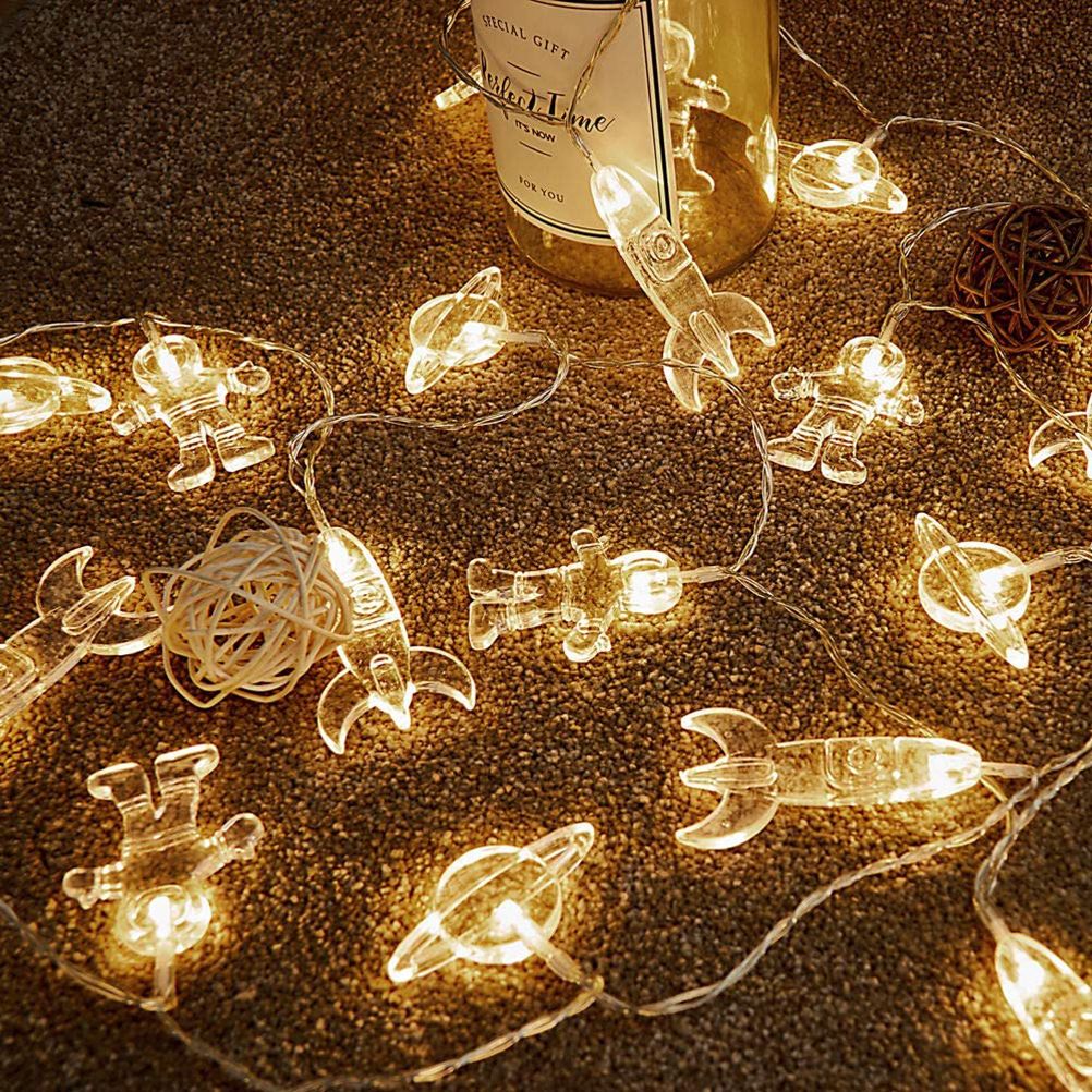 3Meter 20LED LED String Light Astronaut Spaceship Pendants Holiday Party view 7