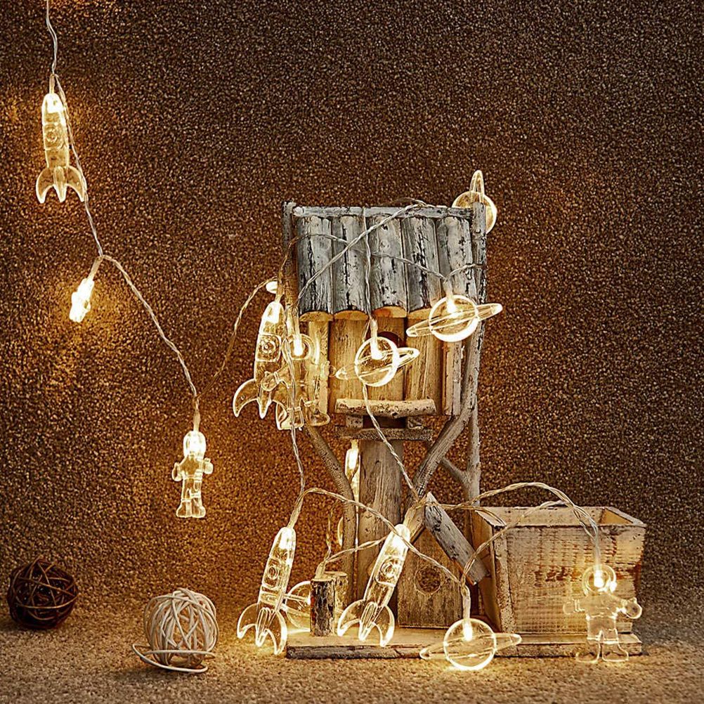 3Meter 20LED LED String Light Astronaut Spaceship Pendants Holiday Party view 8
