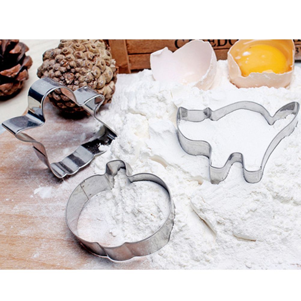 Halloween Cutter Molds Stainless Steel Cutters Cat Pumpkin Ghost Shaped view 2