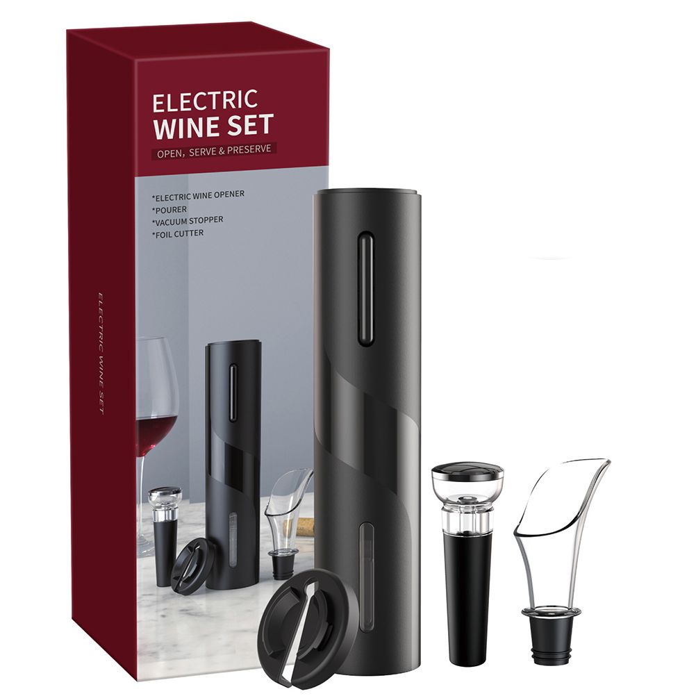 4 in 1 Wine Opener Set Electric Wine Opener Gift Set USB Charging Professional