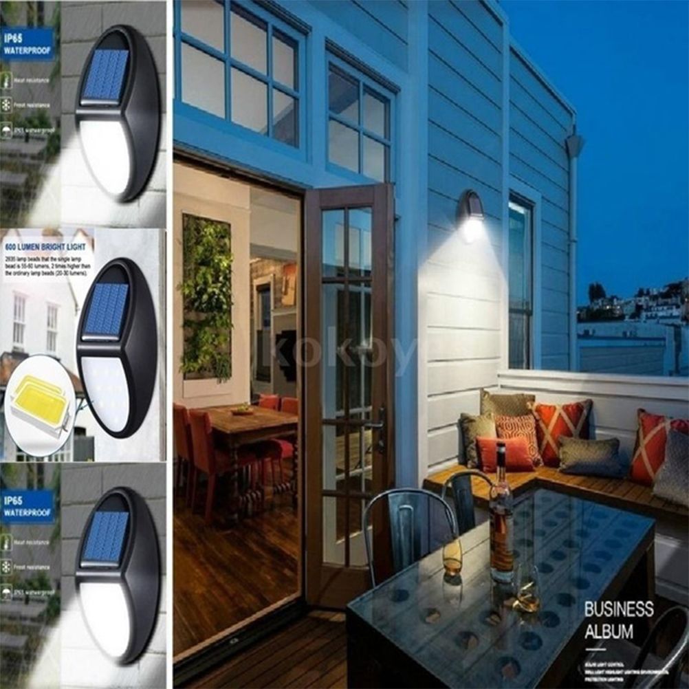 10LED Solar Light Wall Lamp IP65 Waterproof Outdoor Solar Garden Light for view 5