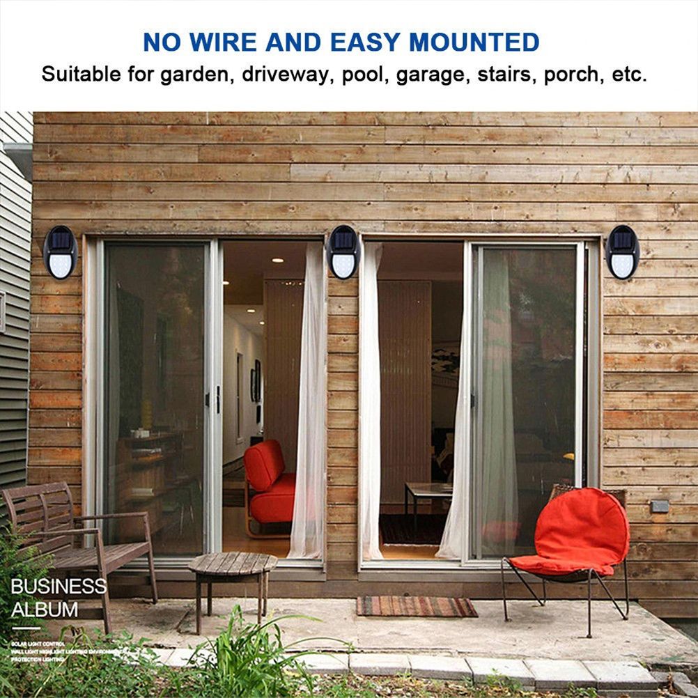 10LED Solar Light Wall Lamp IP65 Waterproof Outdoor Solar Garden Light for view 7