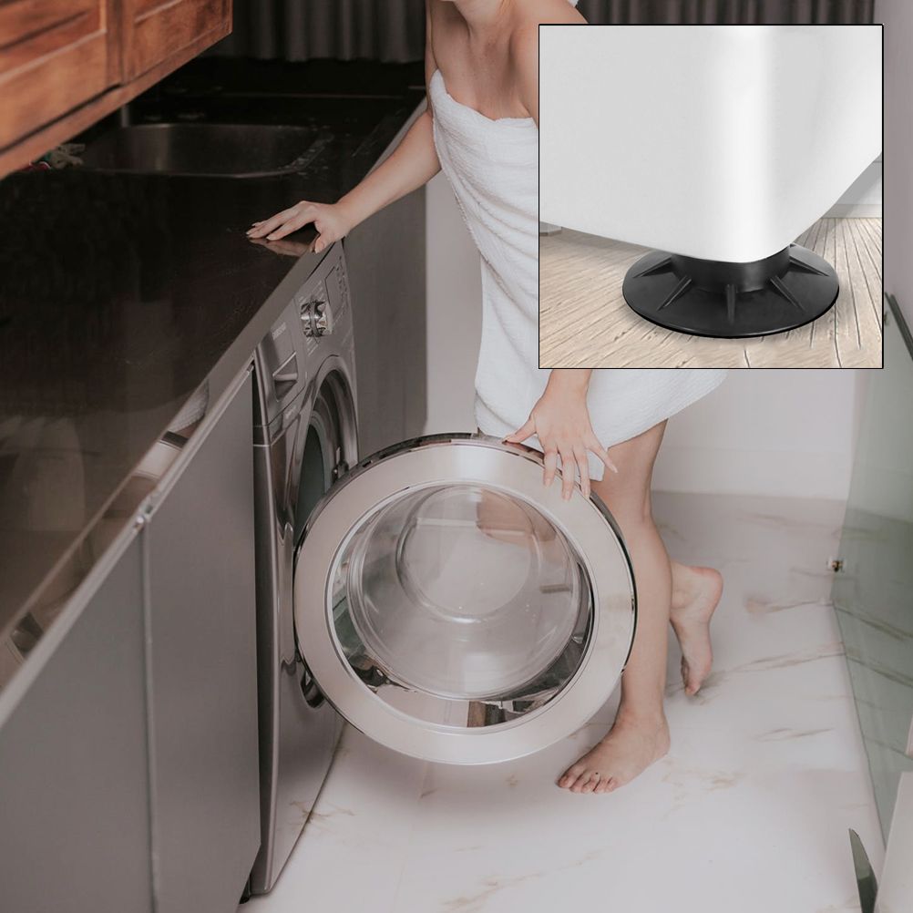 4PCS Washer Dryer Stabilizer Pads Antivibration and Anti Walk Pads Washing view 6