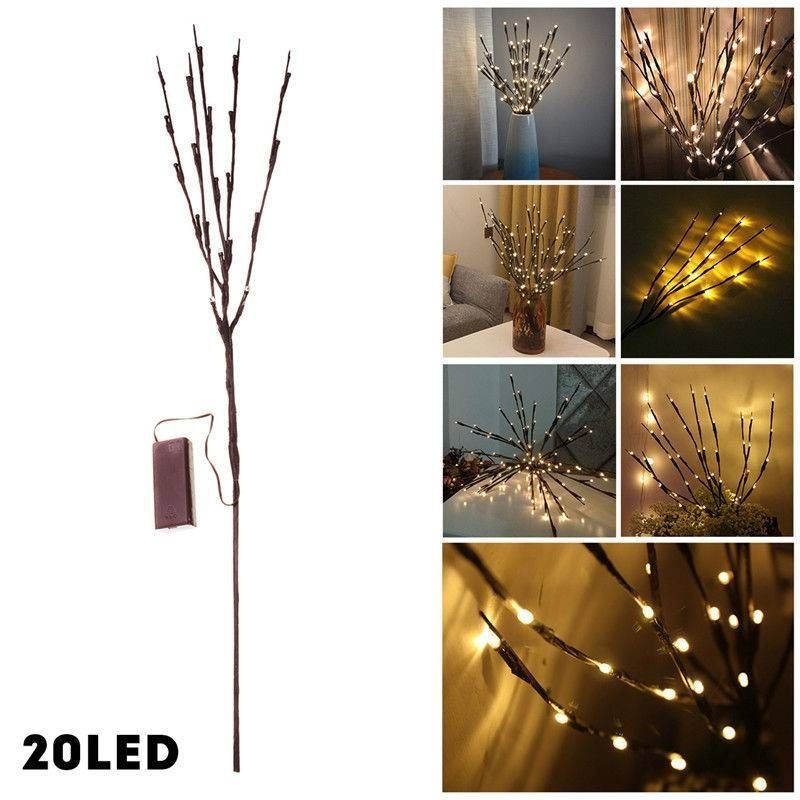 20 LED Indoor Tree Branch Light Party Wedding Home Garden Decor Fairy String Lamp view 4