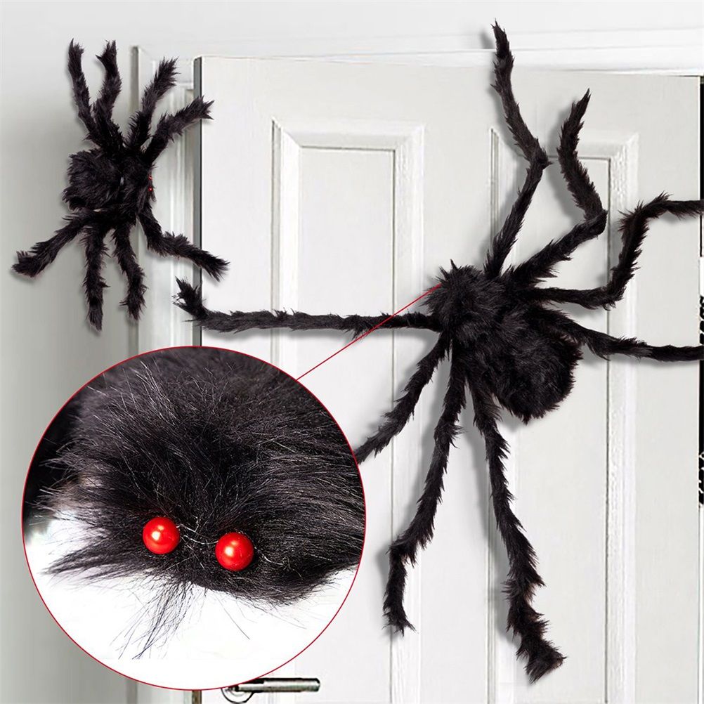 200cm Giant Halloween Spider Decorations Props Adjustable Simulation Hanging view 2