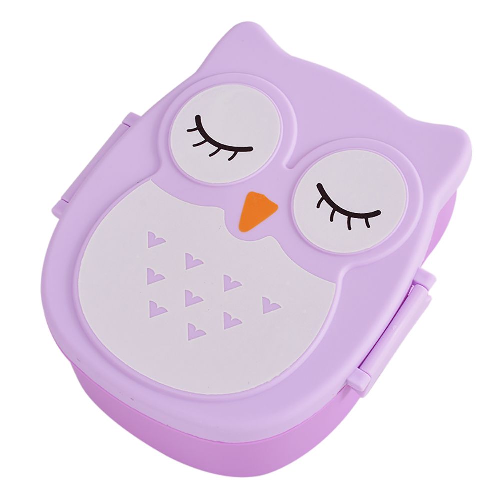 Cute Owl Students Lunch Box Portable Kids Bento Box Food Container Camping
