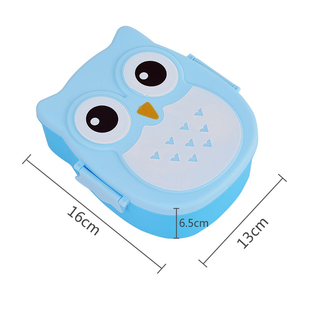 Cute Owl Students Lunch Box Portable Kids Bento Box Food Container Camping view 2