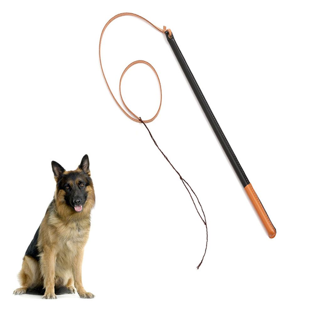 Imitation Leather Dog Training Whip Professional Dog Training Tool with Handle