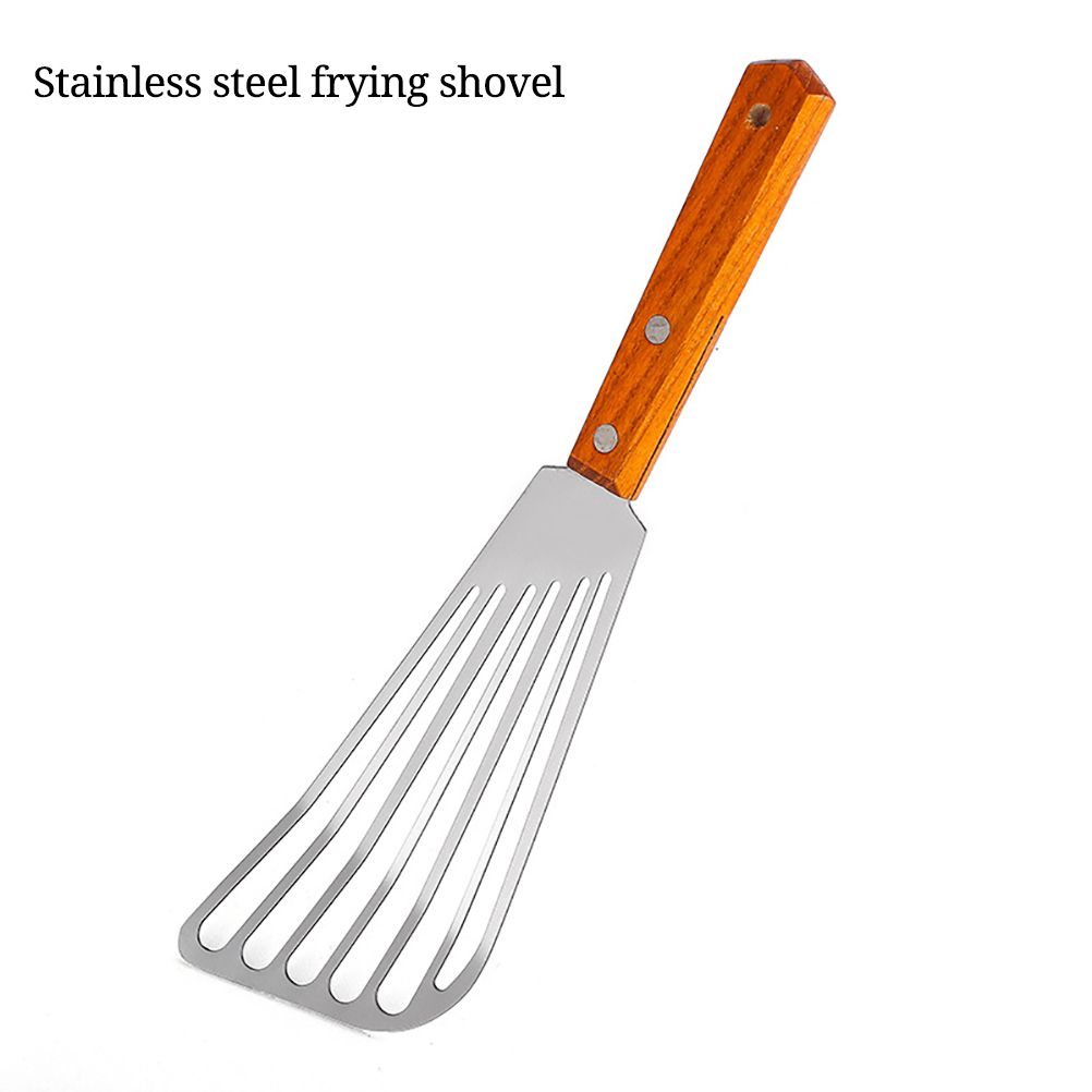 Nonslip Stainless Steel Frying Spatula Steak Shovel Kitchen Cookware view 2