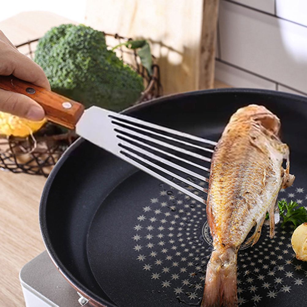 Nonslip Stainless Steel Frying Spatula Steak Shovel Kitchen Cookware view 8