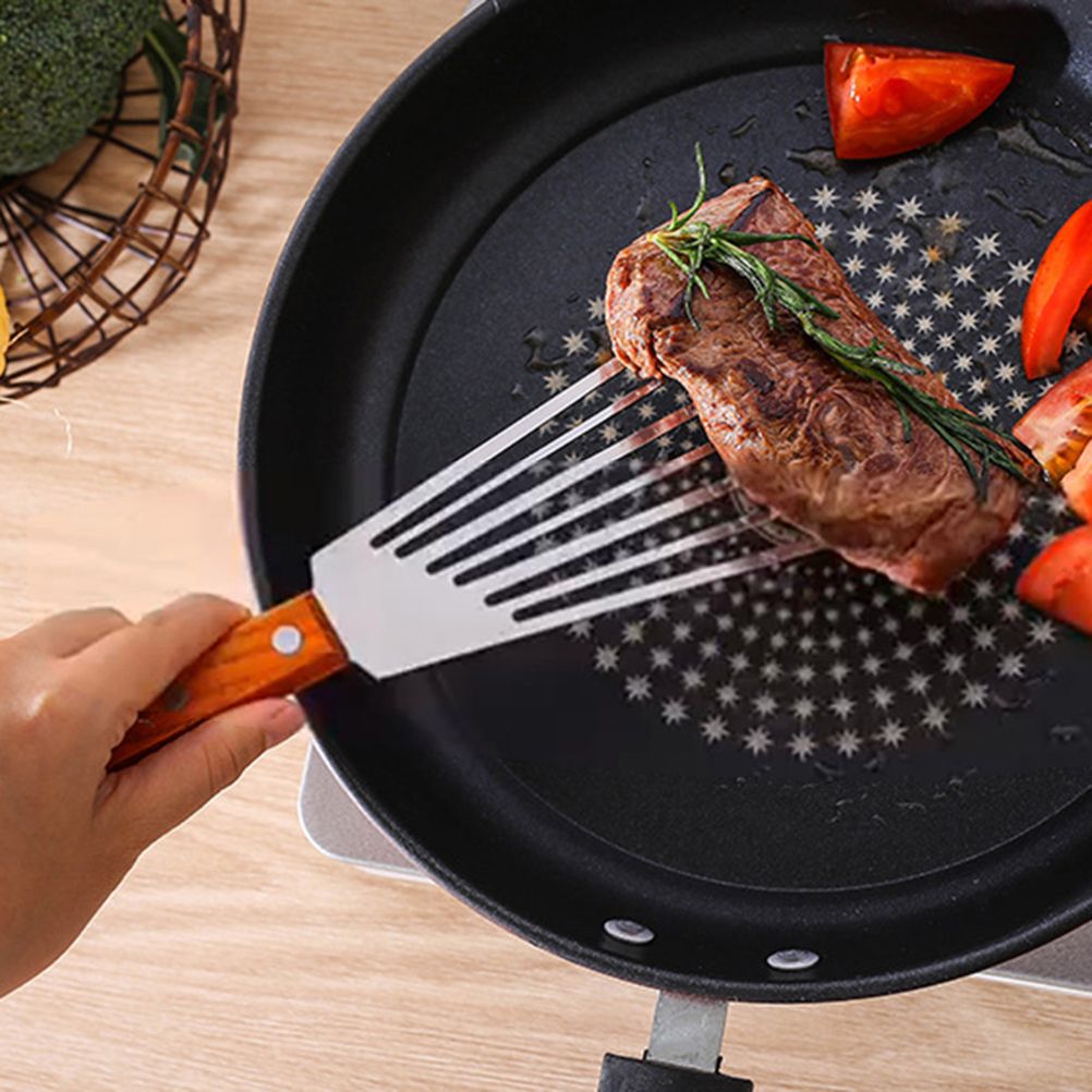 Nonslip Stainless Steel Frying Spatula Steak Shovel Kitchen Cookware view 9