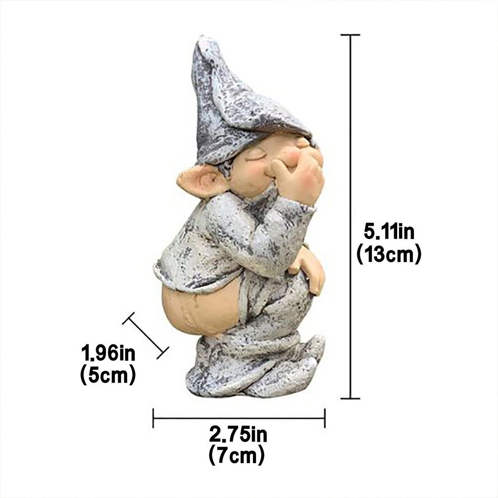 Resin Garden Statue Doll Model for Outdoor Terraces Gardens Porches view 2