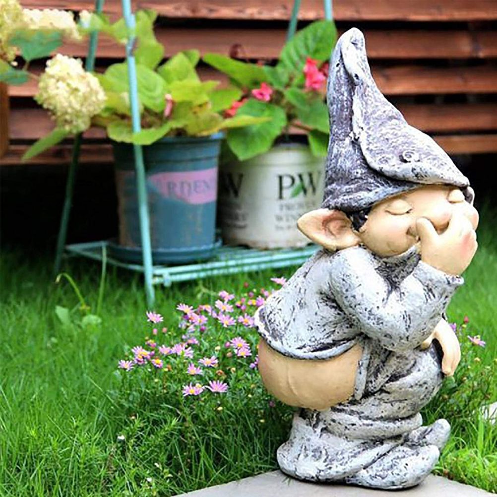 Resin Garden Statue Doll Model for Outdoor Terraces Gardens Porches view 3