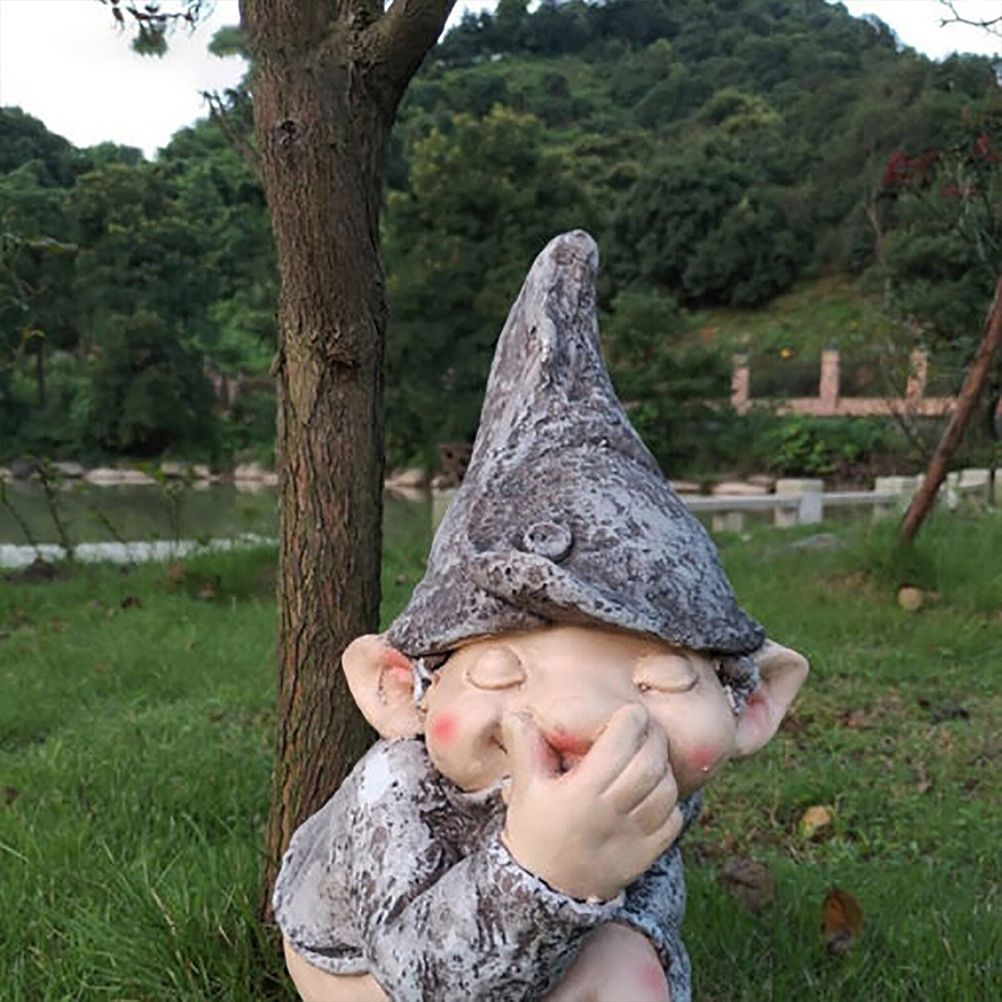 Resin Garden Statue Doll Model for Outdoor Terraces Gardens Porches view 4