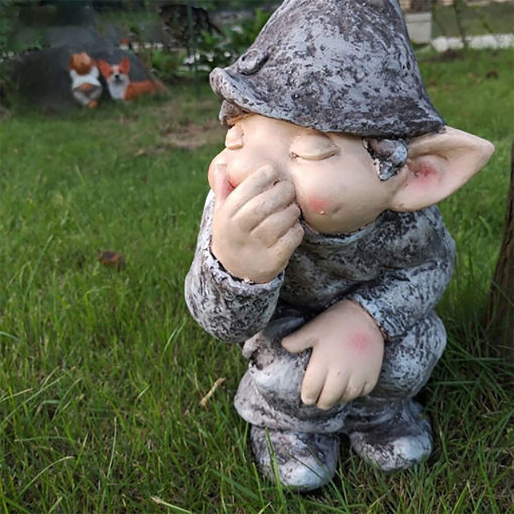 Resin Garden Statue Doll Model for Outdoor Terraces Gardens Porches view 5