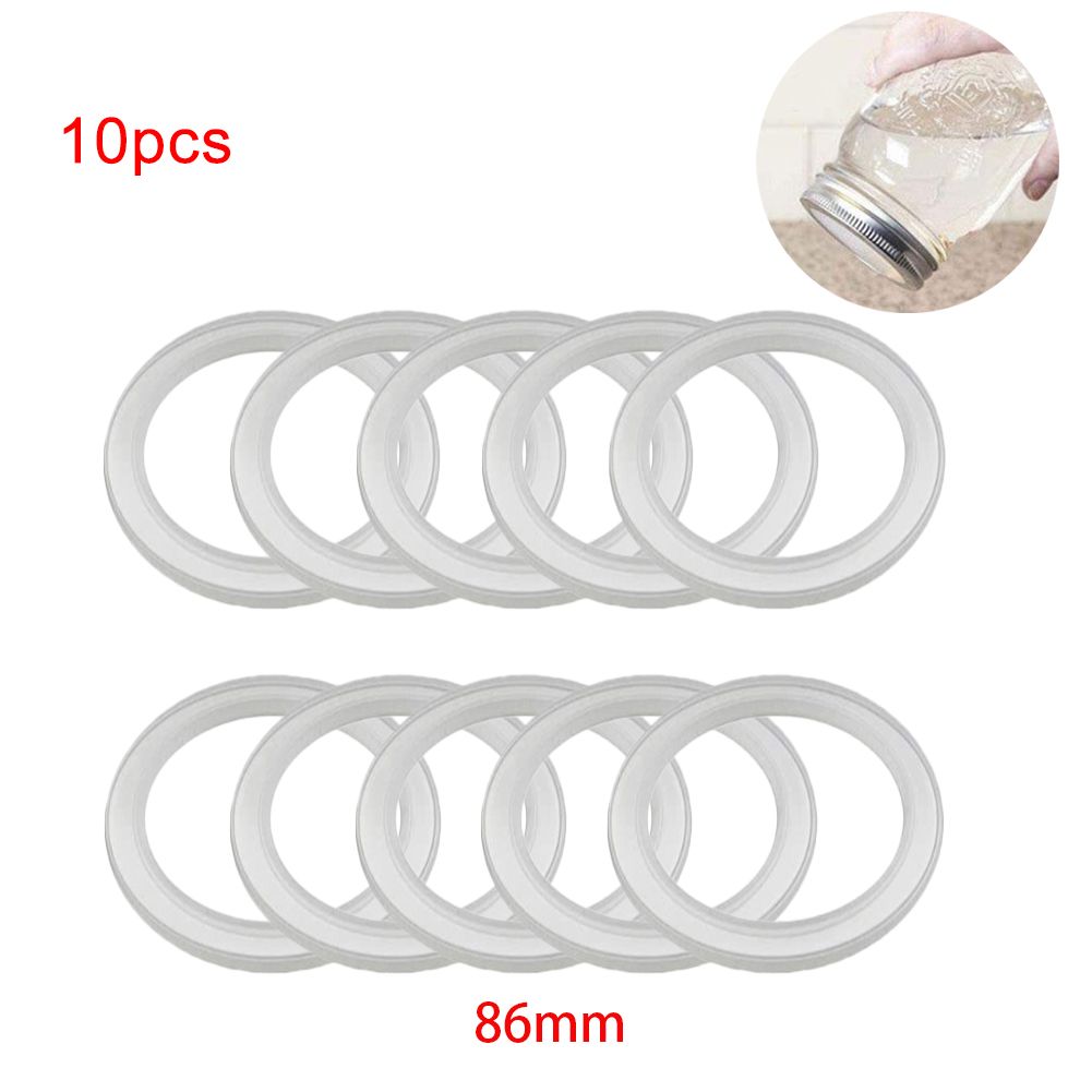10Pcs Silicone Jar Gaskets Replacement Airtight Silicone Gasket Sealing Rings
