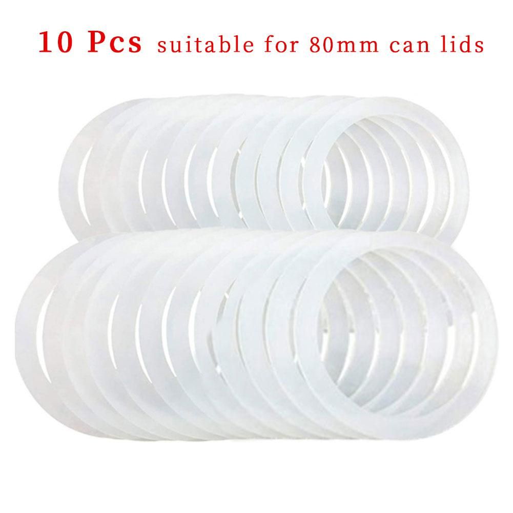 10Pcs Silicone Jar Gaskets Replacement Airtight Silicone Gasket Sealing Rings view 2