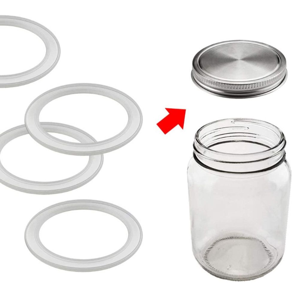 10Pcs Silicone Jar Gaskets Replacement Airtight Silicone Gasket Sealing Rings view 4
