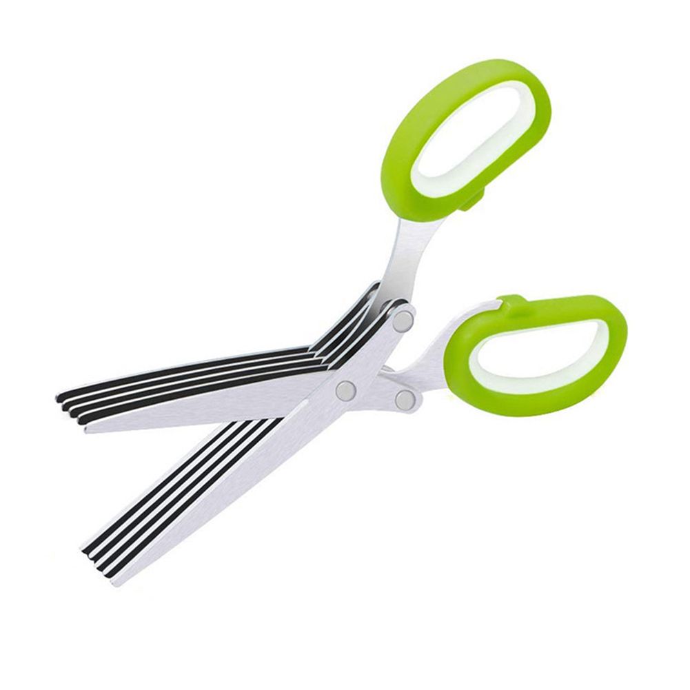 Herb Scissors with 5 Blades Kitchen Gadgets Cutter Chopper and Mincer view 2