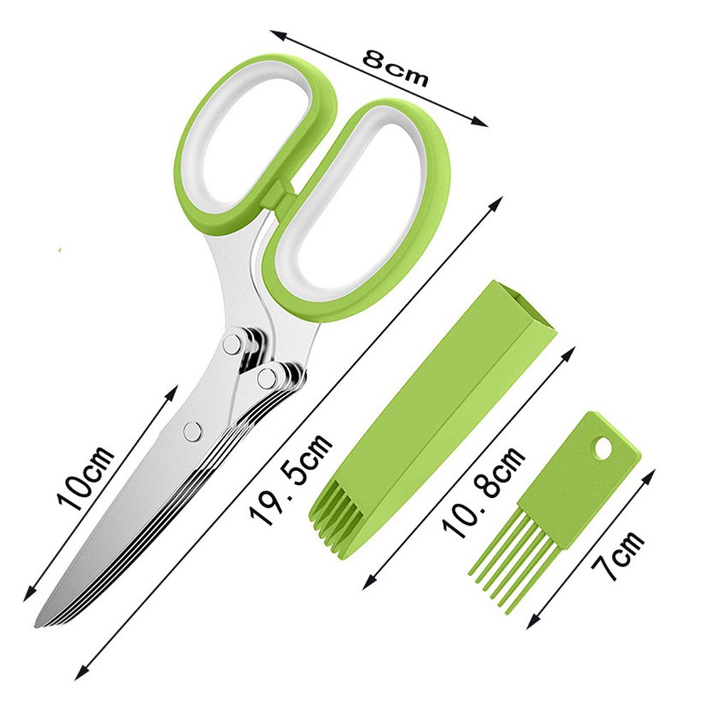 Herb Scissors with 5 Blades Kitchen Gadgets Cutter Chopper and Mincer view 4