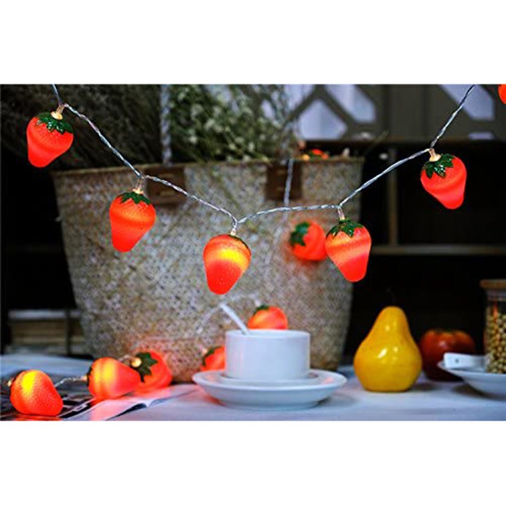3 Meters 20LED Strawberry String Lights Battery Powered Indoor Outdoor view 4