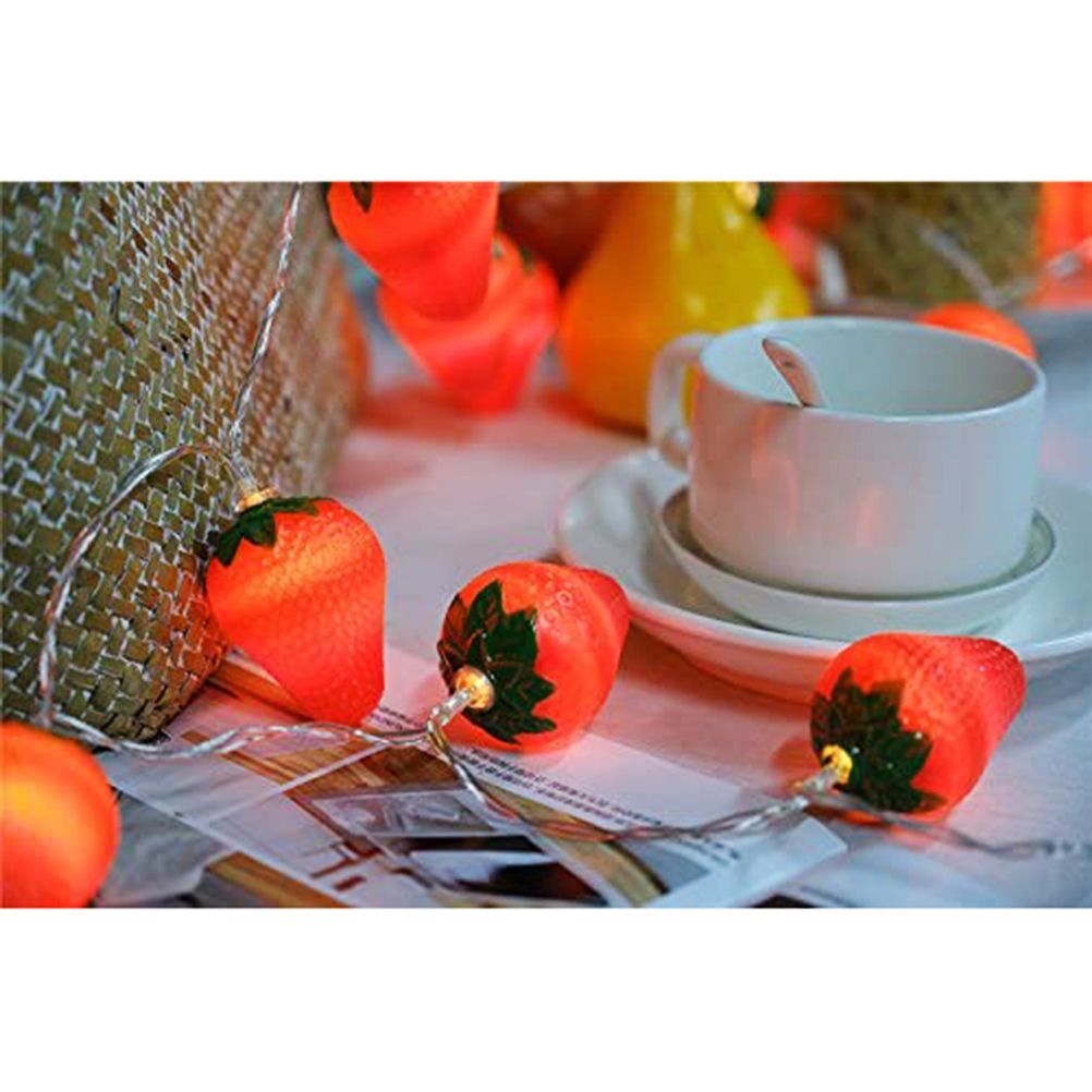 3 Meters 20LED Strawberry String Lights Battery Powered Indoor Outdoor view 5