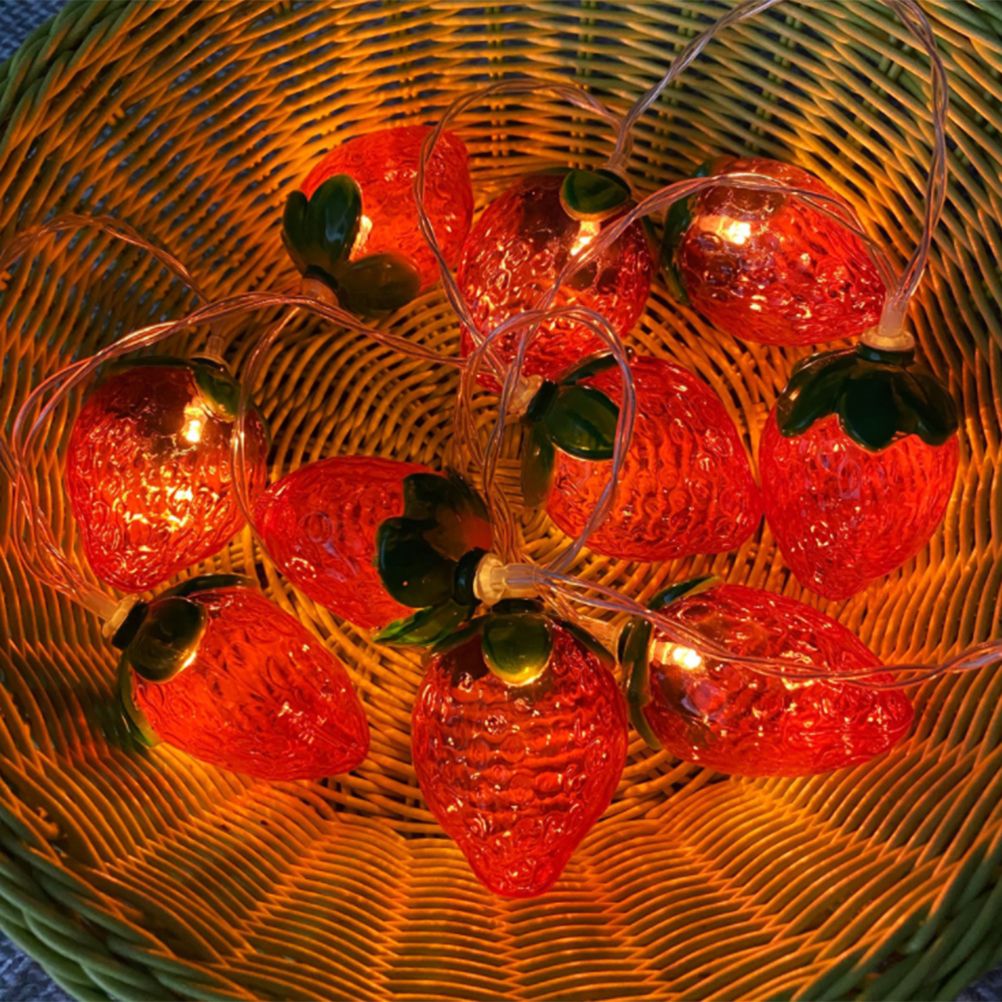 3 Meters 20LED Strawberry String Lights Battery Powered Indoor Outdoor view 7
