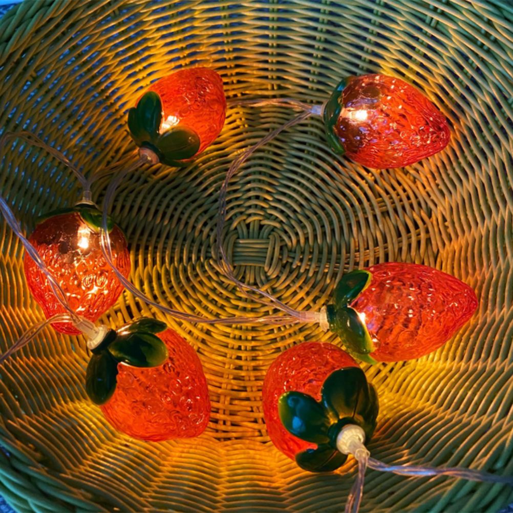 3 Meters 20LED Strawberry String Lights Battery Powered Indoor Outdoor view 8