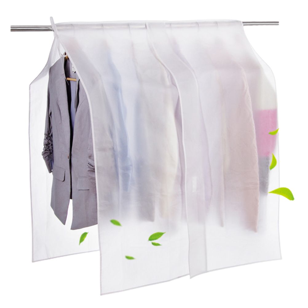Clear Clothes Shoulder Rack Cover Suit Coat Dress Clothes Organizer Dustproof