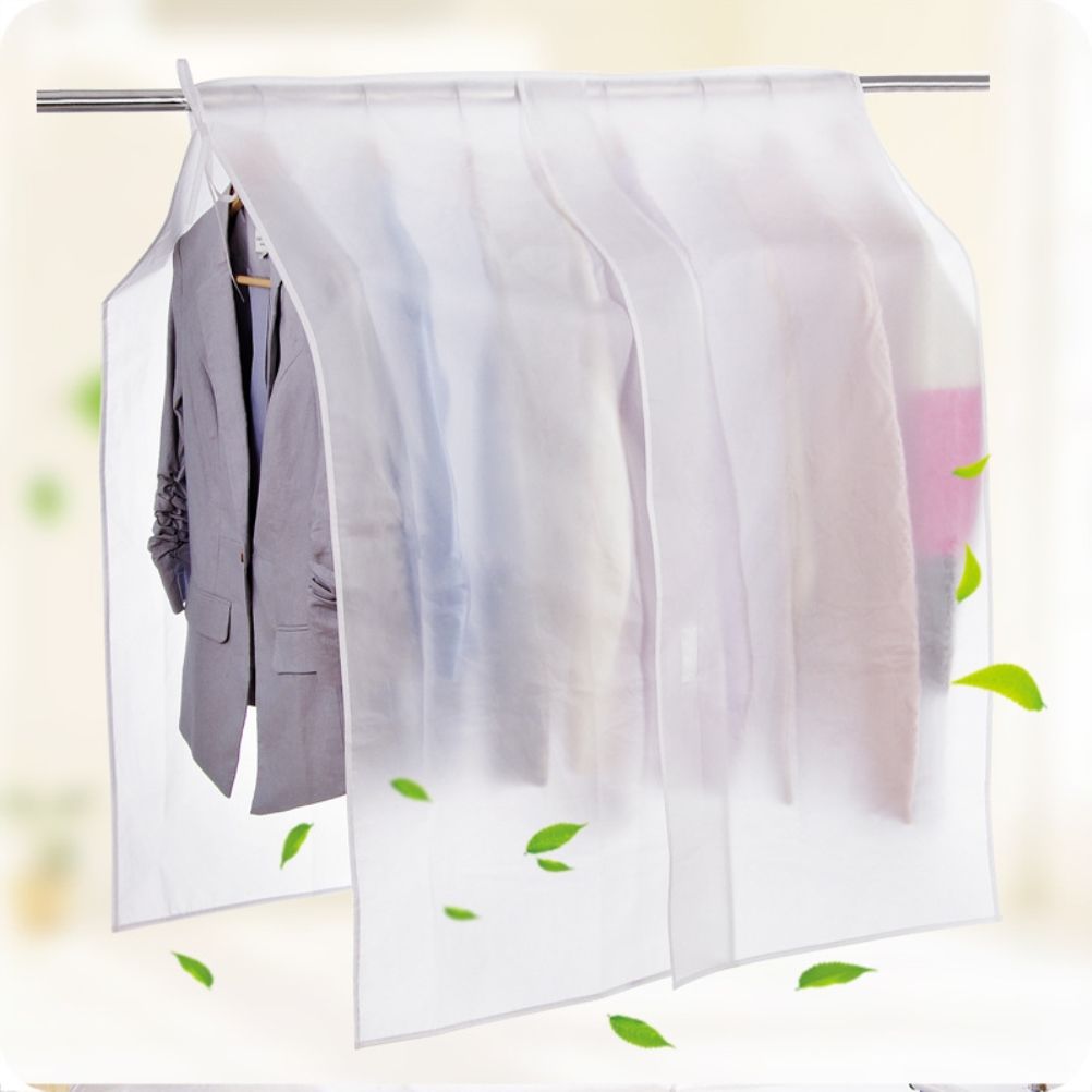 Clear Clothes Shoulder Rack Cover Suit Coat Dress Clothes Organizer Dustproof view 7