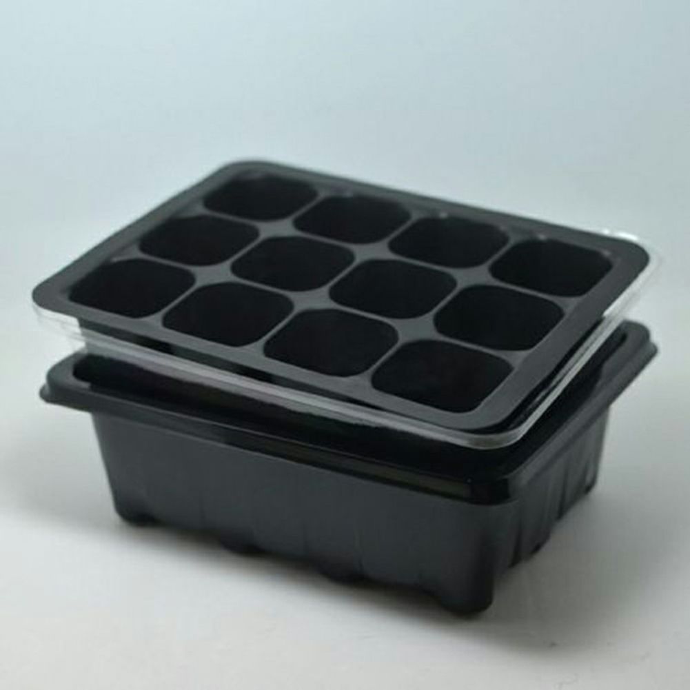 Seed Starter Kit 12 Cells Seedling Trays Gardening Germination Tray Plant Grow view 2