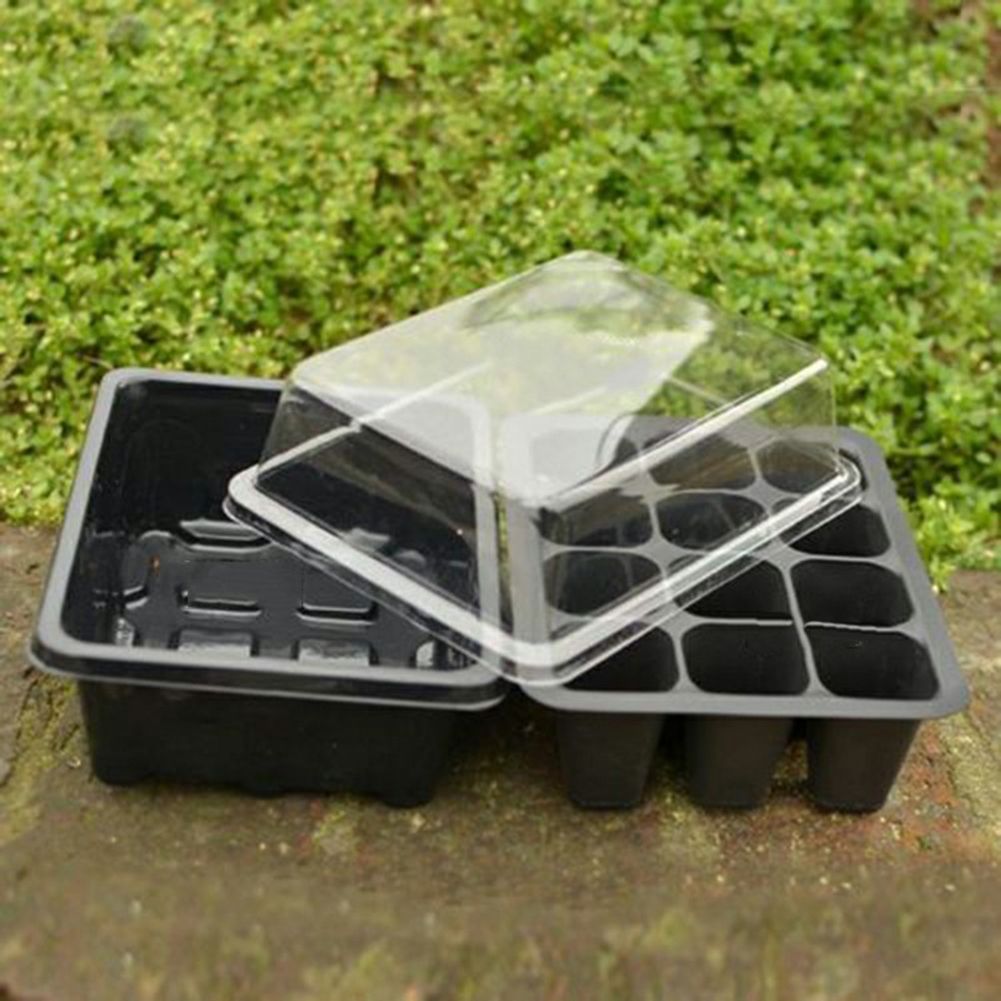 Seed Starter Kit 12 Cells Seedling Trays Gardening Germination Tray Plant Grow view 5