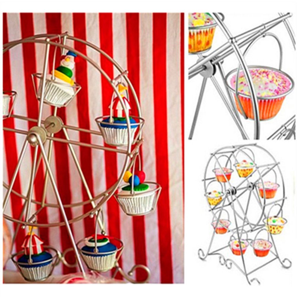 Charmed Ferris Wheel Cupcake Stand 8 Cupcakes Display Stand for Carnival and view 5