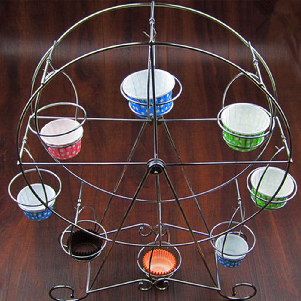 Charmed Ferris Wheel Cupcake Stand 8 Cupcakes Display Stand for Carnival and view 6