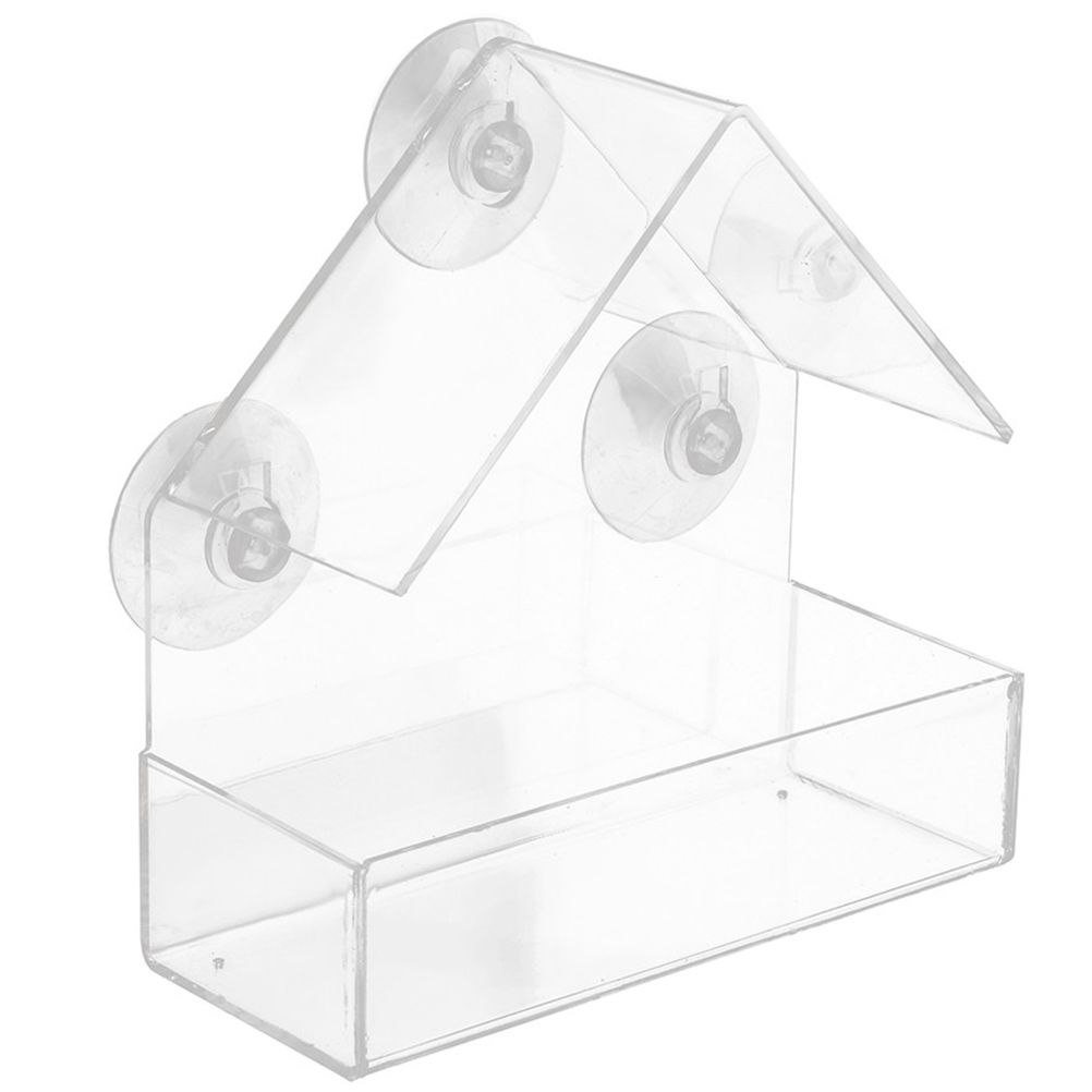Clear Glass Window Bird Feeding Window Bird Feeders Clear Acrylic Glass Window view 5