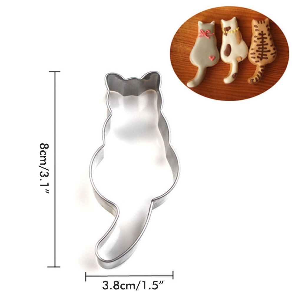 Cute Cat Shaped Cake Mold Sugar Craft Cake Pastry Cutter Mold Baking Tools view 2