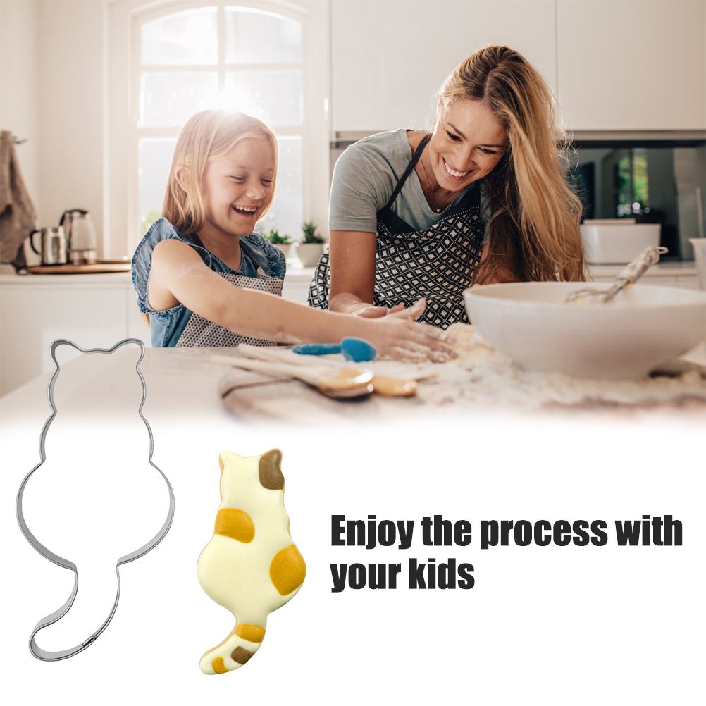 Cute Cat Shaped Cake Mold Sugar Craft Cake Pastry Cutter Mold Baking Tools view 7