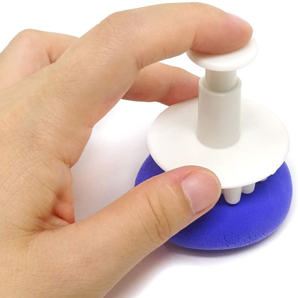 6pcs/set Food Grade Plastic Snowflake Fondant Cake Plunger Cutters Molds DIY view 5