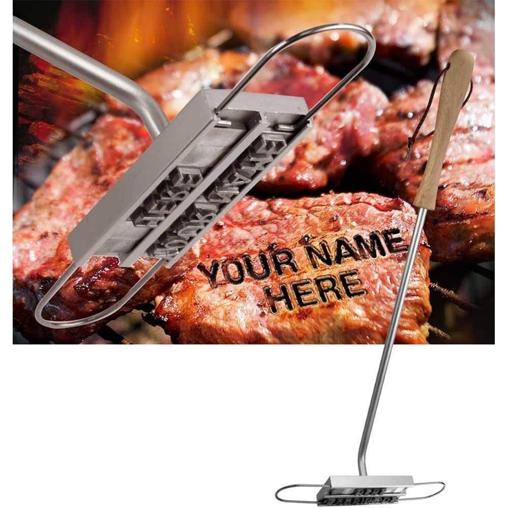 Barbecue Branding Iron Kits DIY Meat Tool Set Grill Branding Iron with view 5