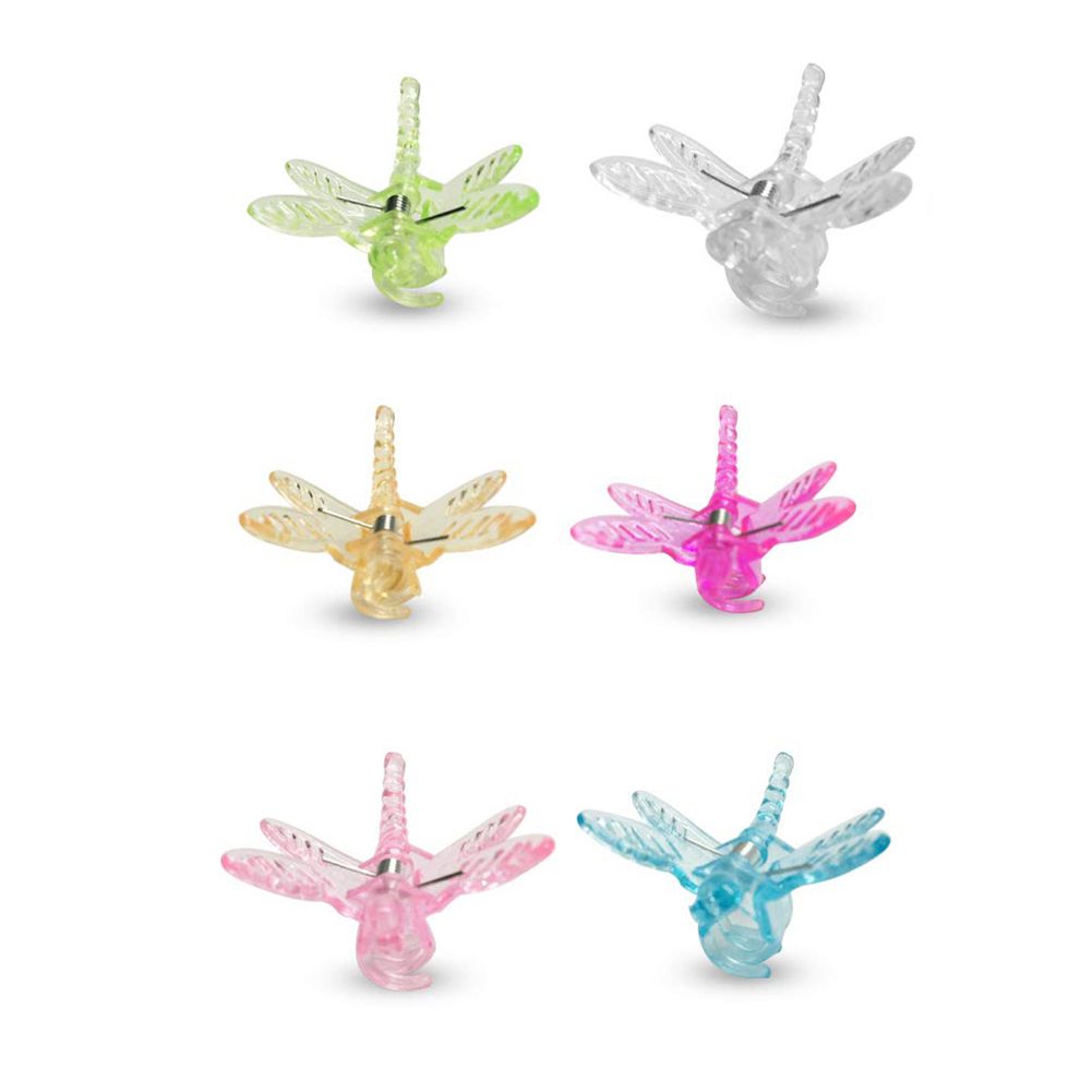 30 Pcs Dragonfly Orchid Clips Plastic Garden Plant Support Clips Flower Vine Clips view 7
