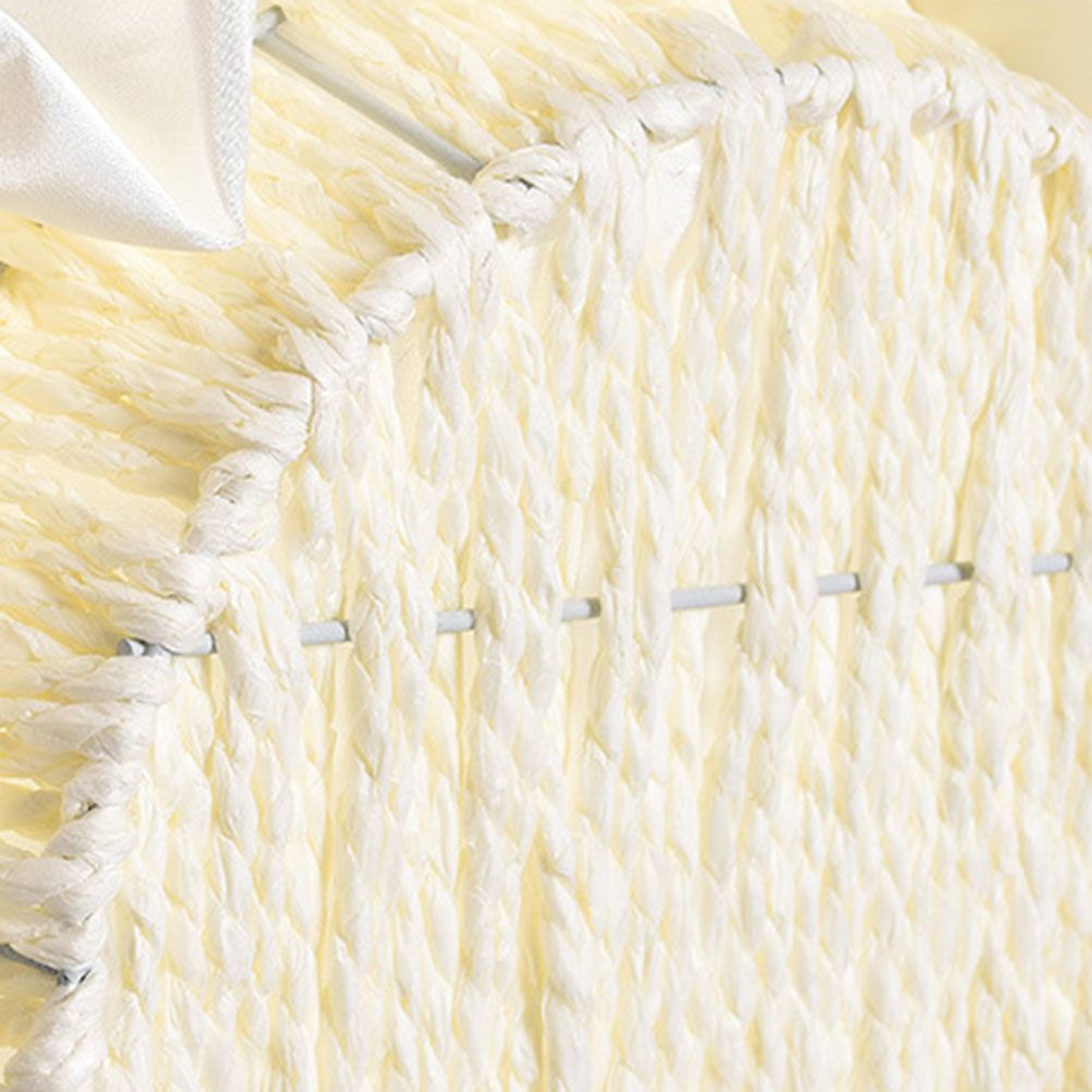 Wedding Flower Basket Wedding Flower Girl Basket Hand Woven Lace Wedding Basket view 8